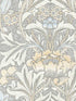 Acanthus Floral Peel and Stick fabric in daydream grey and pearl blue color - pattern number NW41508 - by NextWall in the Peel and Stick Wallpaper by Nextwall collection