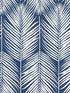 Palm Silhouette Peel and Stick wallpaper in coastal blue color - pattern number NW39802 - by NextWall in the Peel and Stick Wallpaper by Nextwall collection