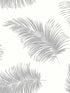 Tossed Palm Peel and Stick fabric in alloy color - pattern number LN20305 - by NextWall in the Peel and Stick Wallpaper by Lillian August Luxe Haven collection