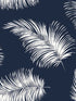 Tossed Palm Peel and Stick fabric in navy blue color - pattern number LN20322 - by NextWall in the Peel and Stick Wallpaper by Lillian August Luxe Haven collection