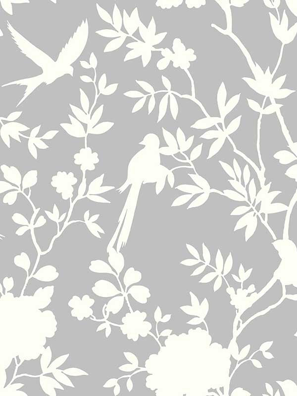 Mono Toile Peel and Stick wallpaper in harbor mist color - pattern number LN20505 - by NextWall in the Peel and Stick Wallpaper by Lillian August Luxe Haven collection