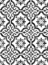 Porto Tile Peel and Stick wallpaper in onyx color - pattern number LN21200 - by NextWall in the Peel and Stick Wallpaper by Lillian August Luxe Haven collection