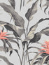 Palma Peel and Stick fabric in metallic silver and coral color - pattern number SG10301 - by NextWall in the Peel and Stick Wallpaper by Stacy Garcia Sojourn Collection collection