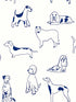 Best in Show Peel and Stick fabric in indigo color - pattern number SG10402 - by NextWall in the Peel and Stick Wallpaper by Stacy Garcia Sojourn Collection collection