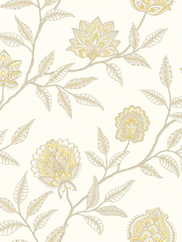 Jaclyn Peel and Stick wallpaper in blonde and sandstone color - pattern number SG11005 - by NextWall in the Peel and Stick Wallpaper by Stacy Garcia Sojourn Collection collection