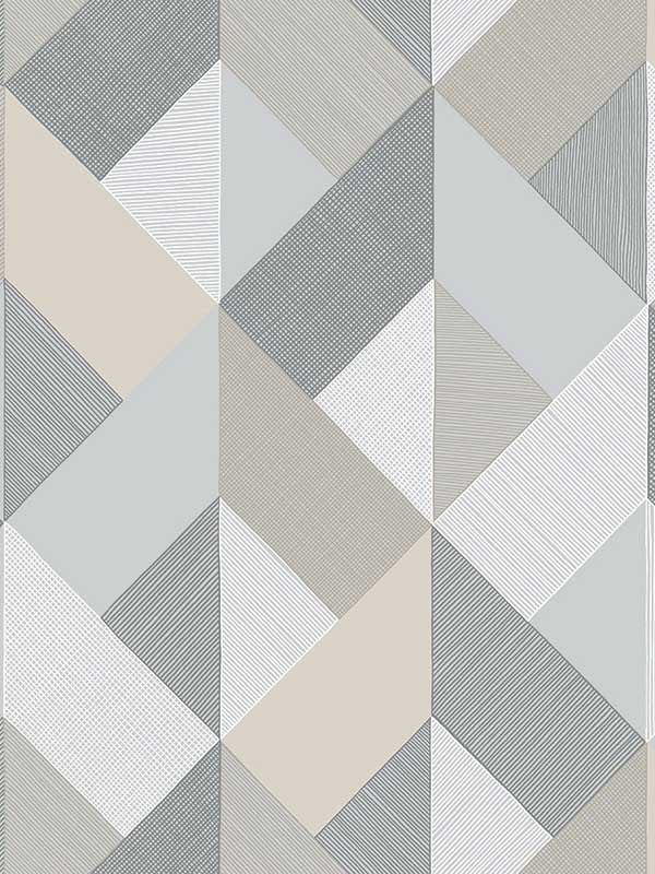 Marquetry Peel and Stick wallpaper in warm stone color - pattern number SG11108 - by NextWall in the Peel and Stick Wallpaper by Stacy Garcia Sojourn Collection collection