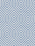 Hexagon Geometric fabric in denim blue color - pattern number TP80502 - by Pelican Prints in the Maui Maui collection