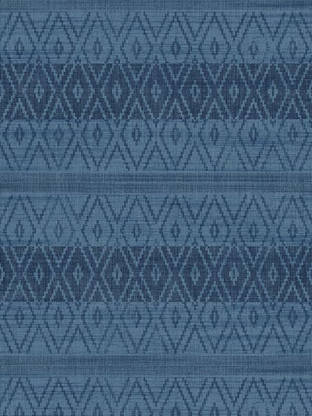 Tribal Stripe wallpaper in naval blue color - pattern number TP81002 - by Pelican Prints in the Maui Maui collection