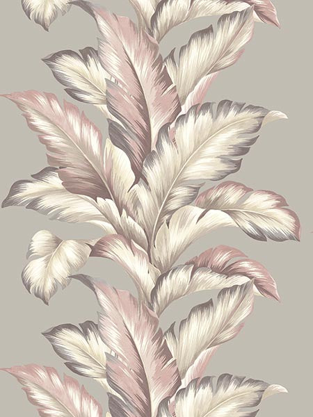 Big Leaf wallpaper in blush color - pattern number TP81201 - by Pelican Prints in the Maui Maui collection