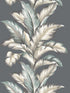 Big Leaf wallpaper in steel color - pattern number TP81208 - by Pelican Prints in the Maui Maui collection