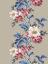 Flower Stripe wallpaper in taupe color - pattern number TP81601 - by Pelican Prints in the Maui Maui collection