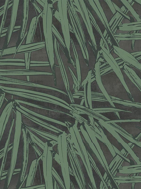 Tropical Leaves Metallic fabric in 30004 color - pattern number SE30004 - by Pelican Prints in the Suede 2 collection