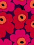 Unikko fabric in fuchsia and plum color - pattern number 23350X - by Wallquest in the Marimekko Wallcoverings Vol 5 collection