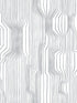 Frekvenssi fabric in gray and eggshell color - pattern number 23366X - by Wallquest in the Marimekko Wallcoverings Vol 5 collection