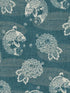 Koi Pond fabric in blue color - pattern number AF40604 - by Pelican Prints in the Sumi Collection collection