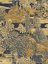 Eastern Garden fabric in navy color - pattern number AF40805 - by Pelican Prints in the Sumi Collection collection