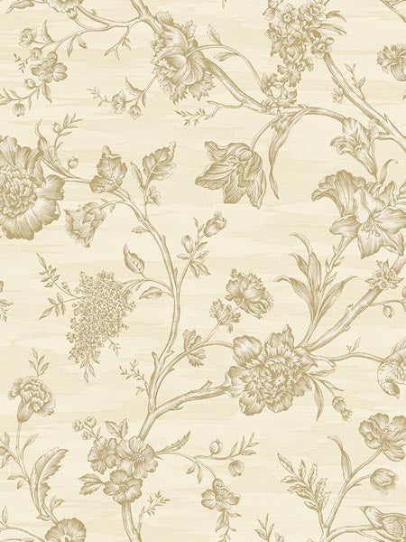 Toile Trail wallpaper in brown taupe color - pattern number AF41505 - by Pelican Prints in the Sumi Collection collection