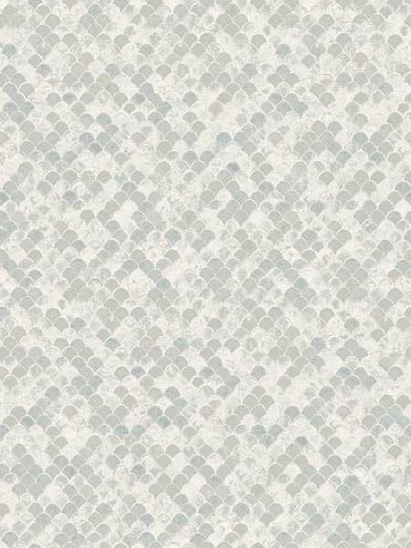 Contemporary Fish Scale wallpaper in cool neutral color - pattern number AF42001 - by Pelican Prints in the Sumi Collection collection
