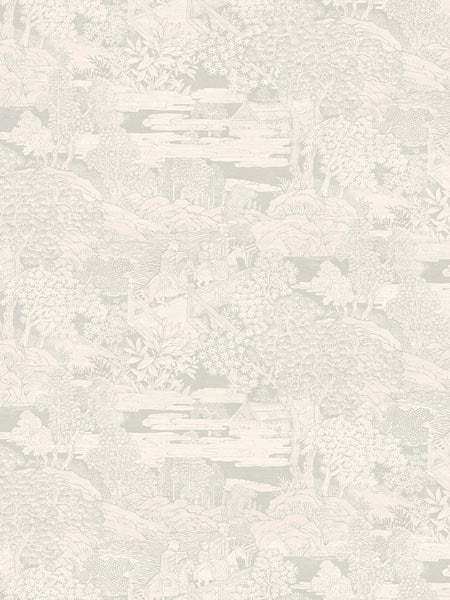 Eastern Garden Monotone wallpaper in beige color - pattern number AF42308 - by Pelican Prints in the Sumi Collection collection