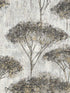 Trees fabric in black color - pattern number EH71300 - by Pelican Prints in the Maya collection