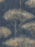 Trees fabric in blue color - pattern number EH71302 - by Pelican Prints in the Maya collection