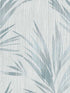 Tropical Leaf wallpaper in blue color - pattern number EH71902 - by Pelican Prints in the Maya collection