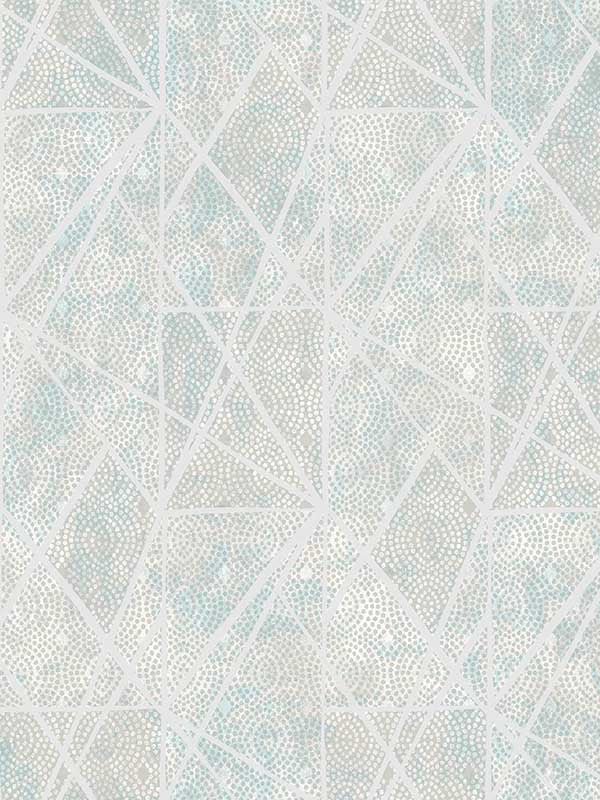 Dots and Lines wallpaper in blue color - pattern number EH72002 - by Pelican Prints in the Maya collection