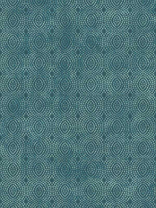 All Over Circles wallpaper in aqua teal color - pattern number EH72104 - by Pelican Prints in the Maya collection