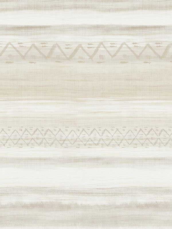 Tribal Stripe wallpaper in warm neutral beige color - pattern number EH72305 - by Pelican Prints in the Maya collection