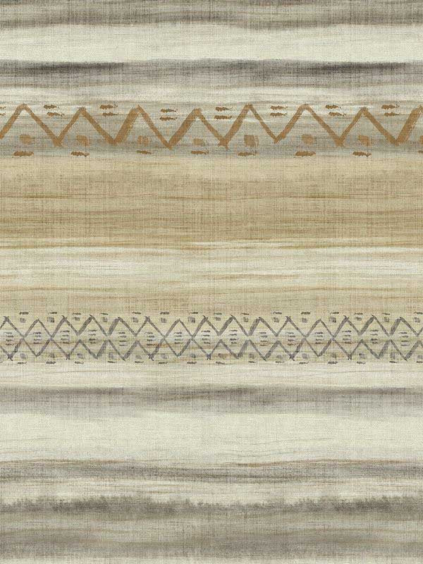 Tribal Stripe wallpaper in black color - pattern number EH72315 - by Pelican Prints in the Maya collection