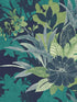 Flowers wallpaper in aqua teal color - pattern number EH72504 - by Pelican Prints in the Maya collection