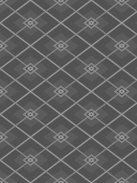 Midcentury Diamond fabric in black color - pattern number SK90200 - by Pelican Prints in the Skyline collection