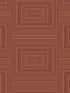 Copper Rectangular fabric in red color - pattern number SK90606 - by Pelican Prints in the Skyline collection