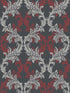 Damask fabric in red color - pattern number SK90801 - by Pelican Prints in the Skyline collection