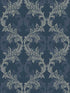 Damask fabric in blue color - pattern number SK90802 - by Pelican Prints in the Skyline collection