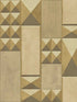 3D Grid wallpaper in copper bronze color - pattern number SK90906 - by Pelican Prints in the Skyline collection