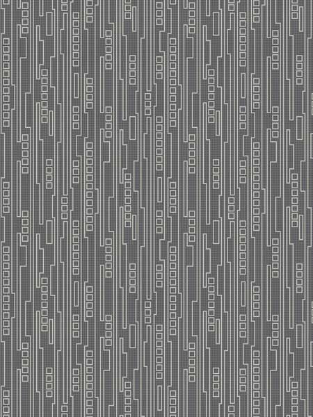 Line Texture wallpaper in black color - pattern number SK91007 - by Pelican Prints in the Skyline collection