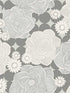 Flowers wallpaper in gray color - pattern number SK91108 - by Pelican Prints in the Skyline collection