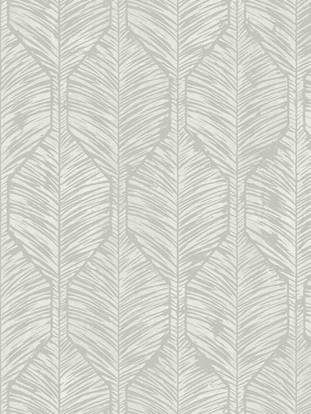 Feather Geo wallpaper in cool neutral color - pattern number SK91908 - by Pelican Prints in the Skyline collection