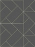 Geometric Marble wallpaper in black color - pattern number SK92300 - by Pelican Prints in the Skyline collection