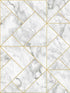 Geometric Marble wallpaper in gold color - pattern number SK92305 - by Pelican Prints in the Skyline collection
