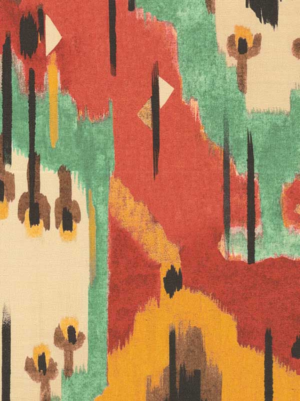 Tribu fabric in 6400 color - pattern number JV6400 - by Wallquest in the 171 Ikat JV Italian Design collection