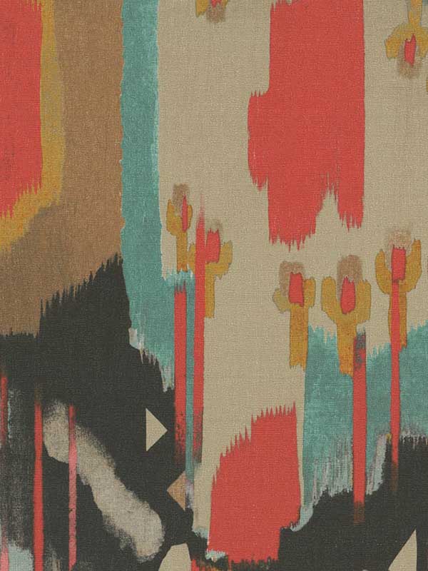 Tribu fabric in 6403 color - pattern number JV6403 - by Wallquest in the 171 Ikat JV Italian Design collection