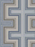 Maze fabric in pewter color - pattern number FJ40508 - by Mayflower in the Sanctuary collection