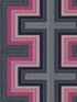 Maze fabric in raspberry color - pattern number FJ40511 - by Mayflower in the Sanctuary collection