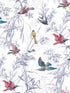 Birds of Paradise fabric in mixed berry color - pattern number FJ40911 - by Mayflower in the Sanctuary collection