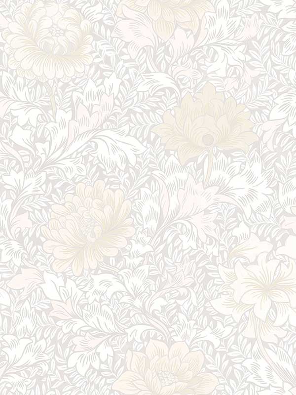 Morrissey Flower wallpaper in frost color - pattern number FJ41204 - by Mayflower in the Sanctuary collection
