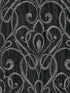 Paisley Damask fabric in black color - pattern number 1301800 - by Seabrook in the Black and White by Etten Gallerie collection