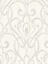 Paisley Damask fabric in light grey color - pattern number 1301820 - by Seabrook in the Black and White by Etten Gallerie collection
