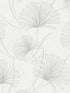 Palm fabric in grey and off white color - pattern number 1302400 - by Seabrook in the Black and White by Etten Gallerie collection